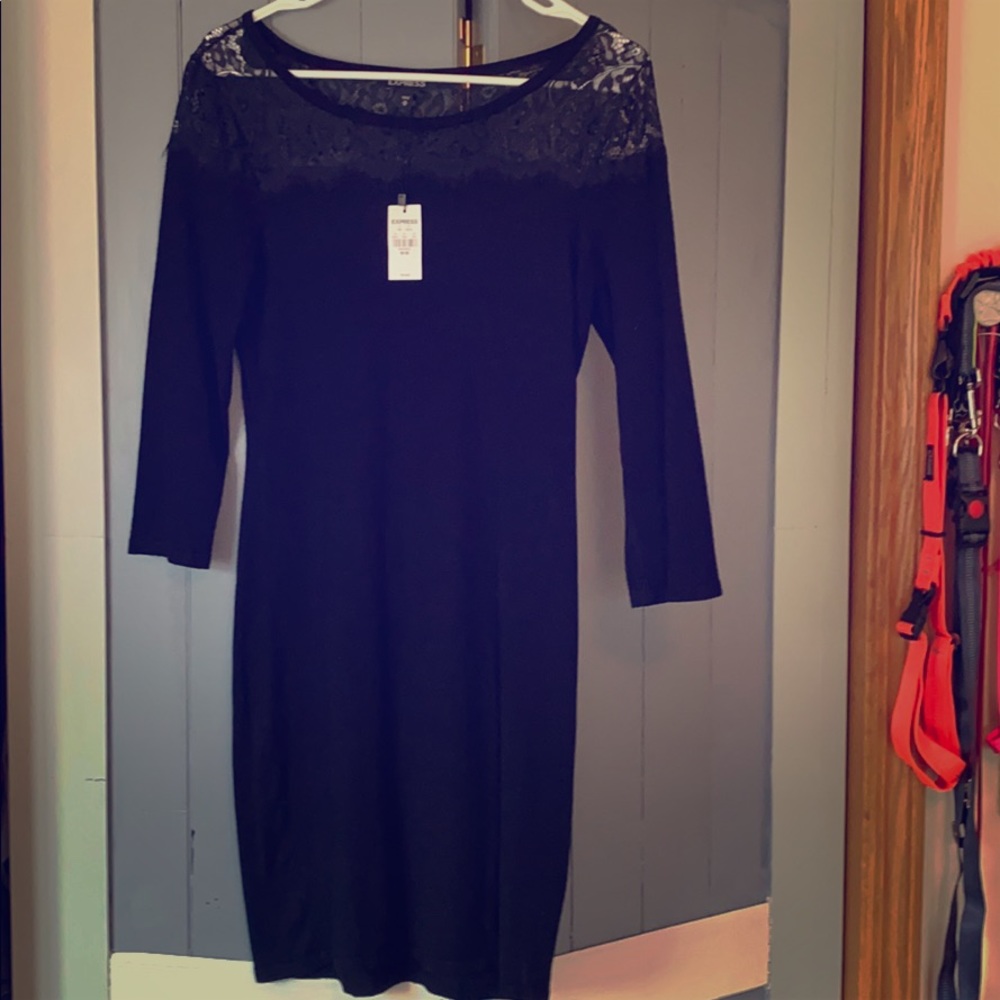 Express little black dress! Size medium. NWT.